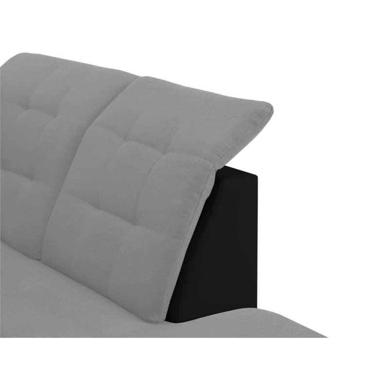 Convertible corner sofa 4 places Right Angle DIMITRY Grey, black - image 54713