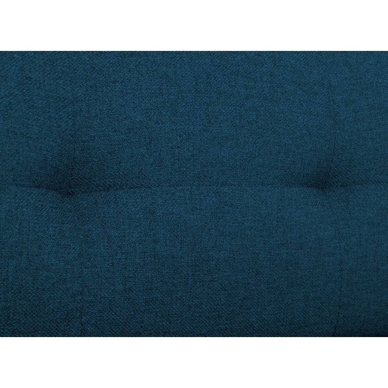 Corner sofa convertible 5 places headrest fabric VIKY Blue oil - image 54864