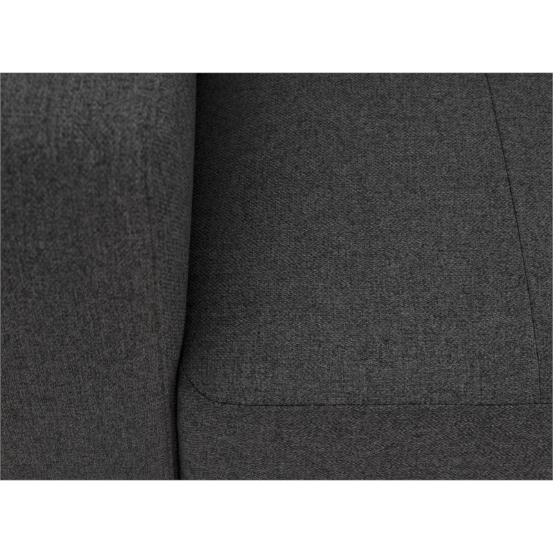 Convertible corner sofa 5 seater headrests fabric KADY Dark grey - image 54894