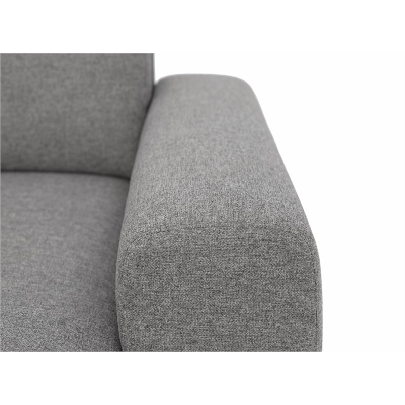Convertible corner sofa 4 places fabric ADIL Light grey - image 54941