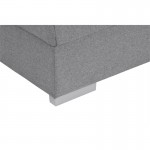 Convertible corner sofa 5 seats fabric Right Angle ARIA Light grey