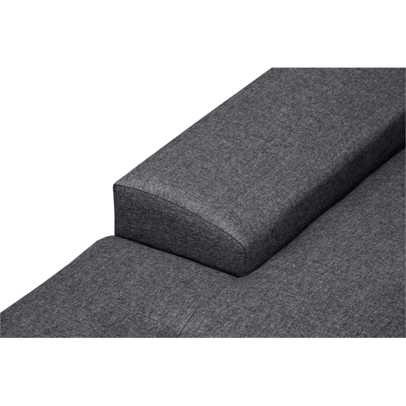 Convertible corner sofa 5 seats fabric Right Angle ARIA Dark grey - image 55145