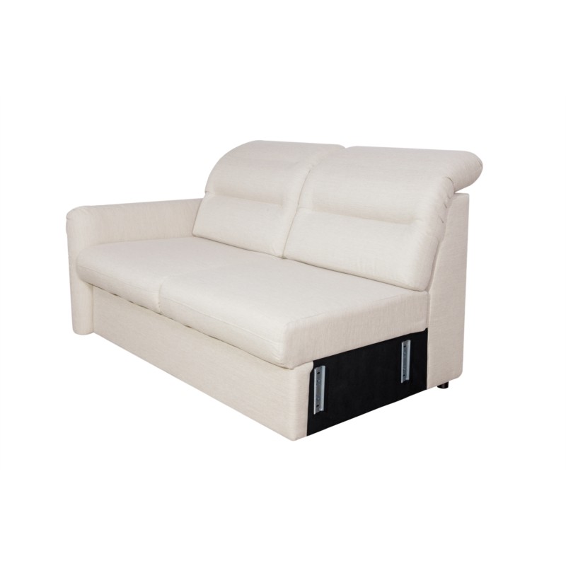 Modular corner sofa convertible 5 places fabric ADRIATIK Beige - image 55214