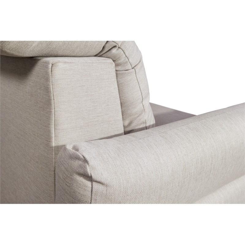Modular corner sofa convertible 5 places fabric ADRIATIK Beige - image 55221