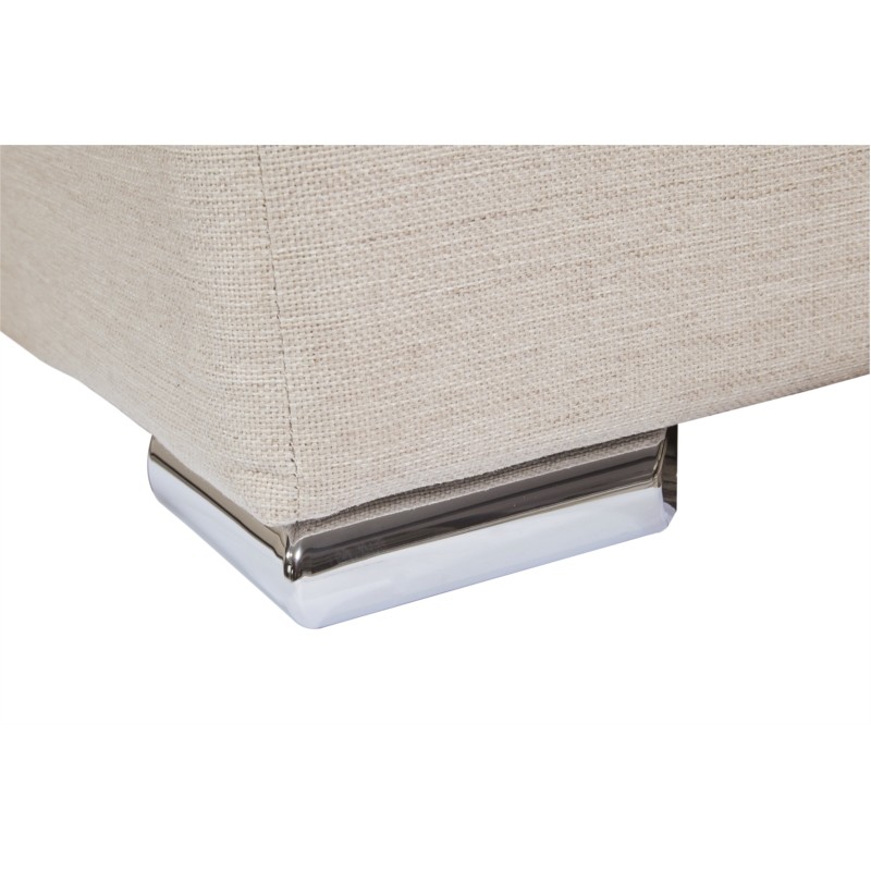 Corner sofa convertible 5 places trunk fabric Angle Right IVY Beige - image 55272