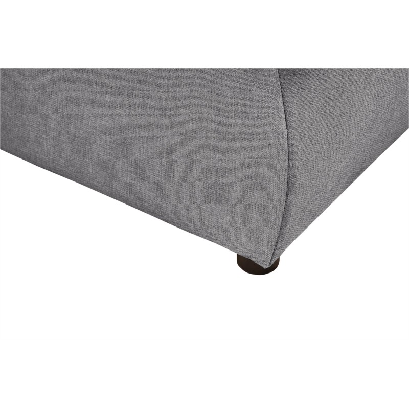 Convertible corner sofa 4 places fabric CATHIA Light grey - image 55343