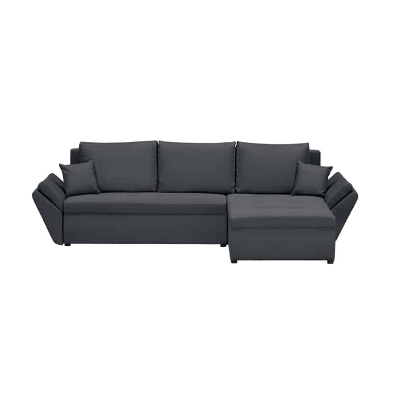 4 seater convertible corner sofa CATHIA Dark Grey fabric - image 55354