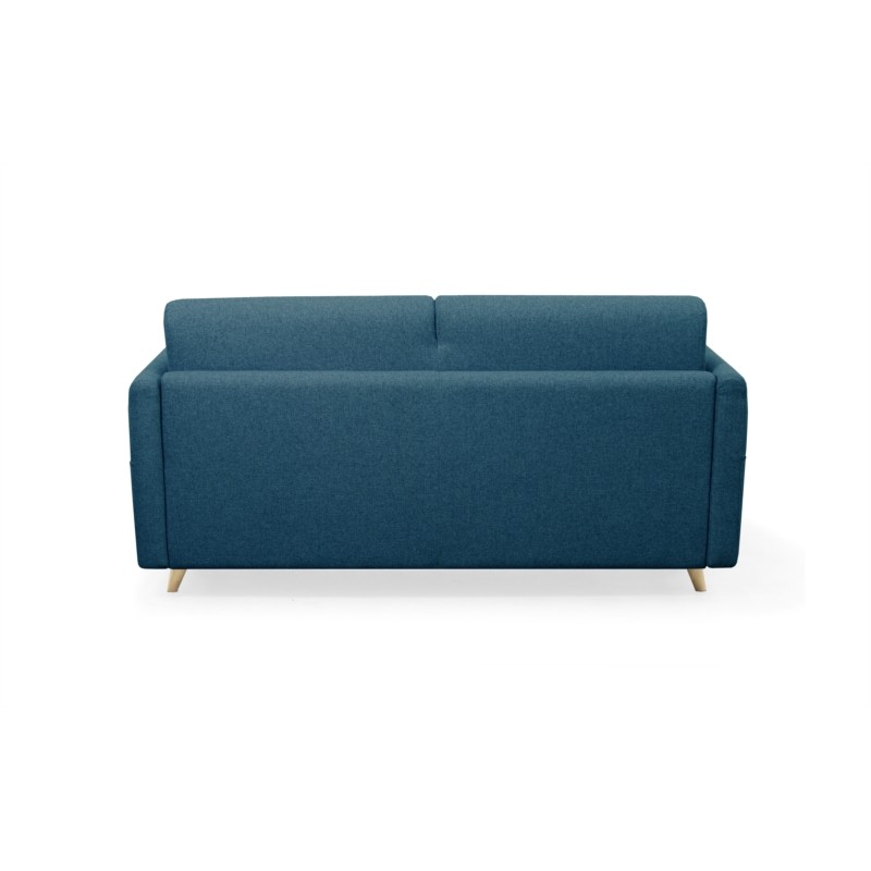Quick sleeping sofa fabric 3 places TAMY (Petrol blue) - image 55451