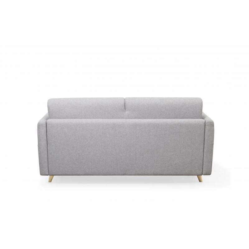 Quick sleeping sofa fabric 3 places TAMY (Light grey) - image 55458