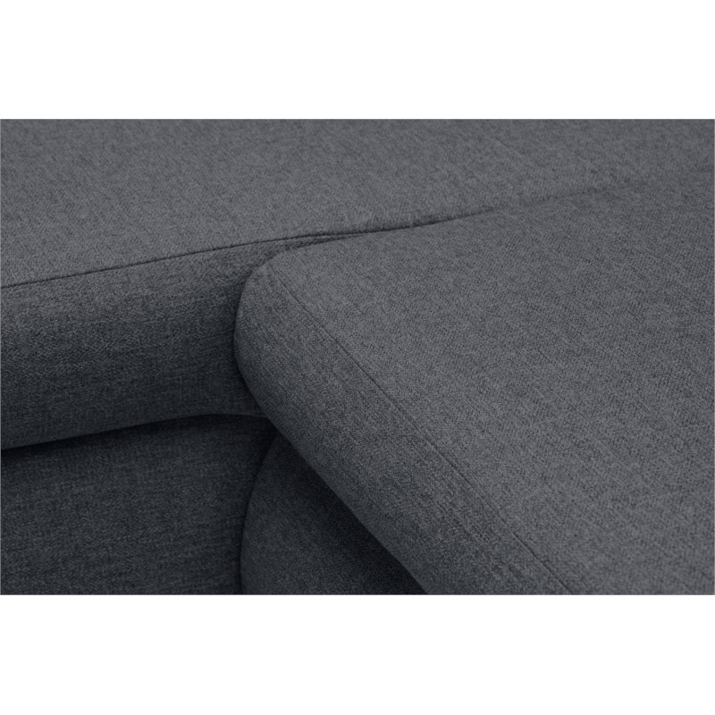 Convertible corner sofa 5 places fabric Left Angle CHAPUIS (Dark grey) - image 55818