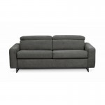 Sofa bed 3 places fabric MINA (Dark grey)
