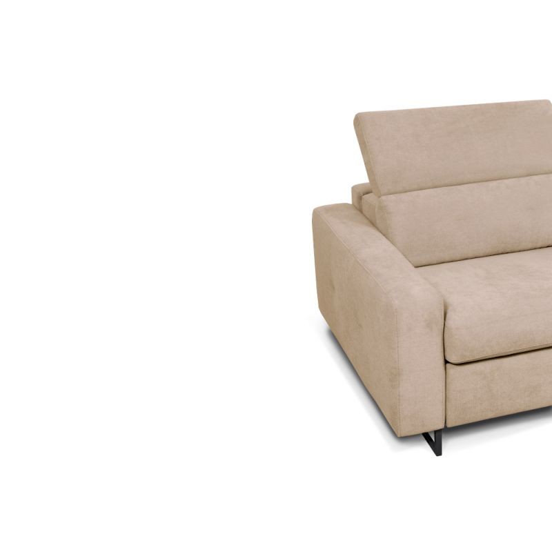 Sofa bed 3 places fabric MINA (Beige) - image 55880