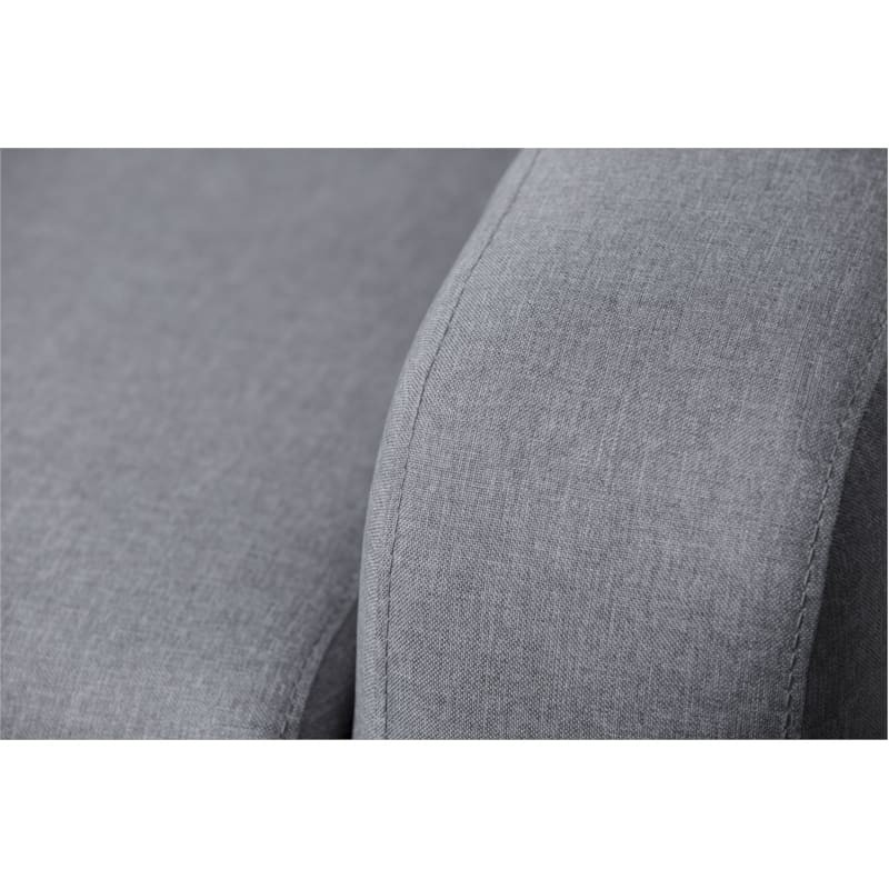 Convertible corner sofa 3 places fabric Left Angle LANDIN (Light grey) - image 55895