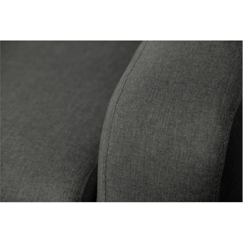 Convertible corner sofa 3 places fabric Right Angle LANDIN (Dark grey) - image 55912