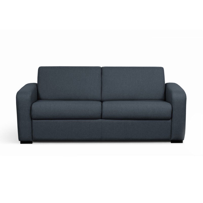 Sofa bed 3 places fabric Mattress 160 cm LANDIN (Dark blue) - image 55938