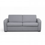  Sofa bed 3 places fabric Mattress 160 cm LANDIN (Light grey)