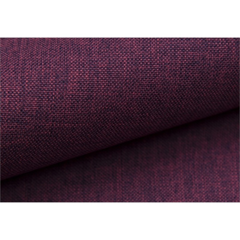 Sofa bed 3 places fabric Mattress 140 cm LANDIN (Bordeaux) - image 56011