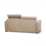  Sofa bed 3 places head fabric CAROLE (Beige)