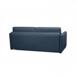 Sofa bed 3 places fabric CANDY Mattress 140cm (Dark blue)
