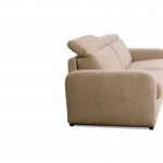 Sistema divano letto express posti letto 3 posti tessuto CANDY (grigio chiaro)