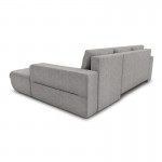 Convertible corner sofa 4 places fabric Right Angle BOND (Light grey)