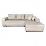 Convertible corner sofa 4 places fabric Right Angle BOND (Beige)