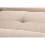 Convertible corner sofa 6 places fabric Right Angle PARMA (Beige)