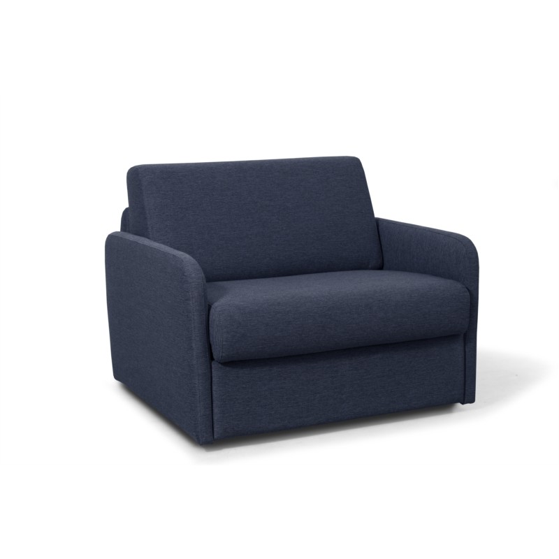 Quick sleeping chair 70x190 in DANOU fabric (Dark blue) - image 56995
