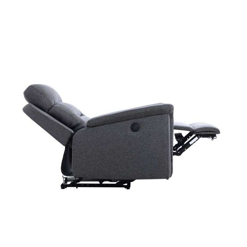Sedia relax elettrica in tessuto TONIO (grigio scuro) - image 57055