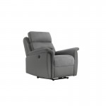 Electric relaxation chair in microfiber and imitation TONIO (Grey)
