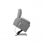 Electric relaxation chair with SHANA microfiber lifter (Grey)