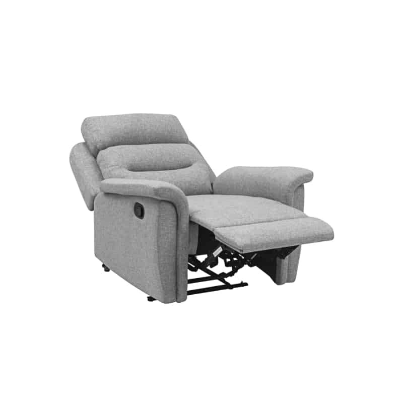 Sedia relax manuale in tessuto RELAXED (grigio chiaro) - image 57165