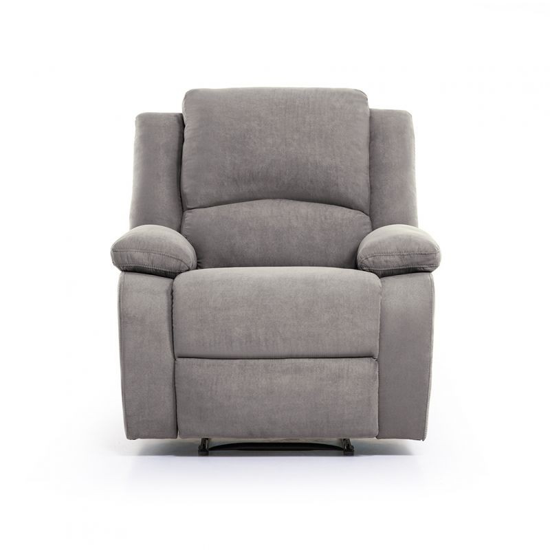 Manual relaxation chair in microfiber ATLAS (Grey) - image 57201