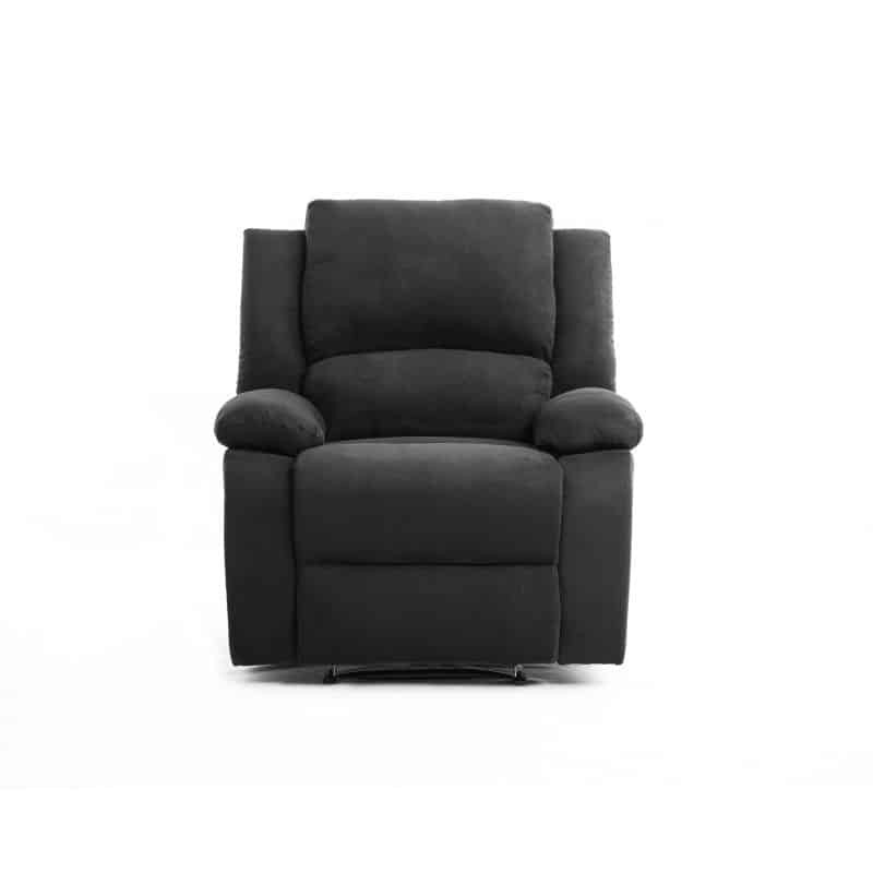 Manual relaxation chair in microfiber ATLAS (Black) - image 57206