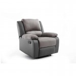 Manual relaxation chair in microfiber and imitation ATLAS (Grey)