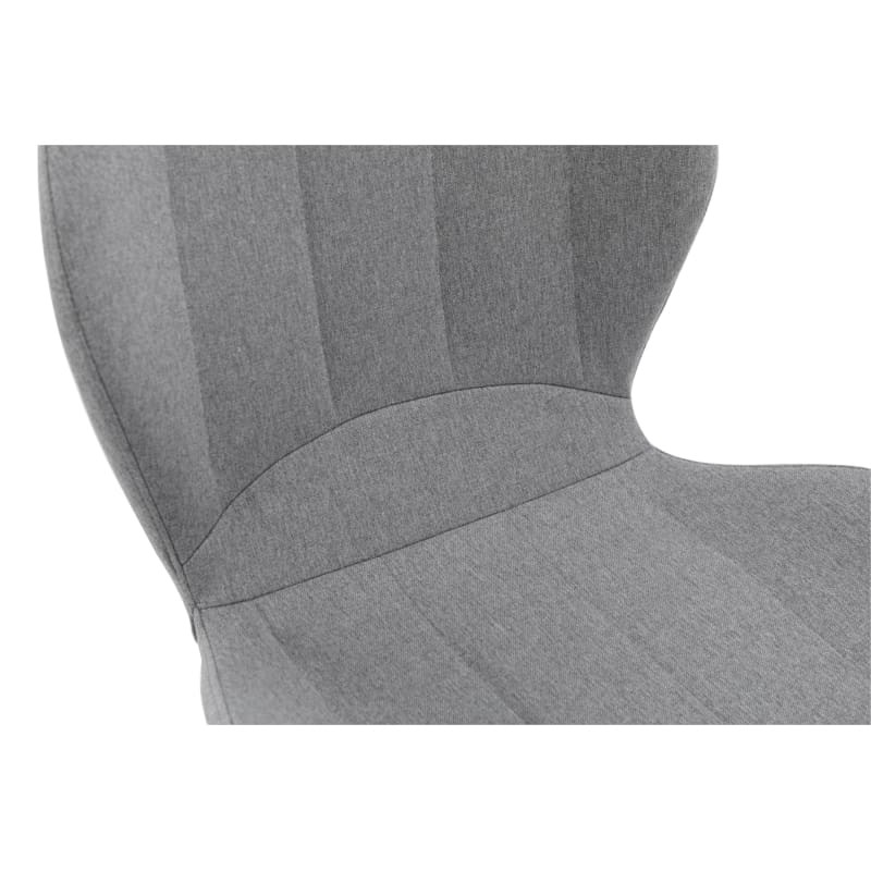 Sedia da ufficio in tessuto con gambe nere BEVERLY (grigio chiaro) - image 57295