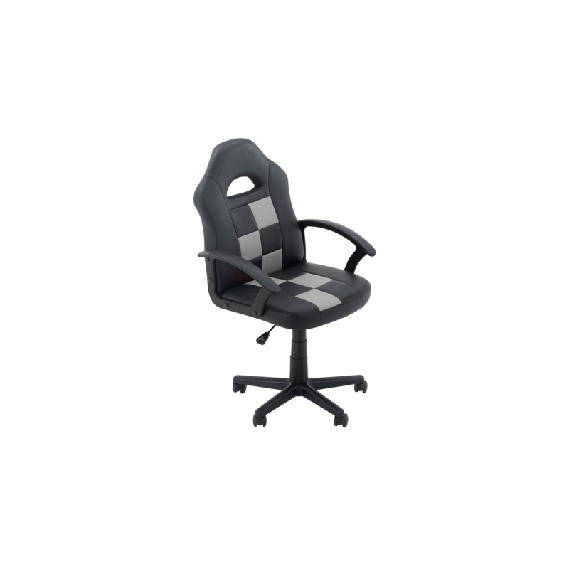 Gamy imitation office chair (Grey, black) - image 57348