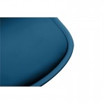 Silla de oficina en polipropileno e imitación TONO (Azul petróleo)