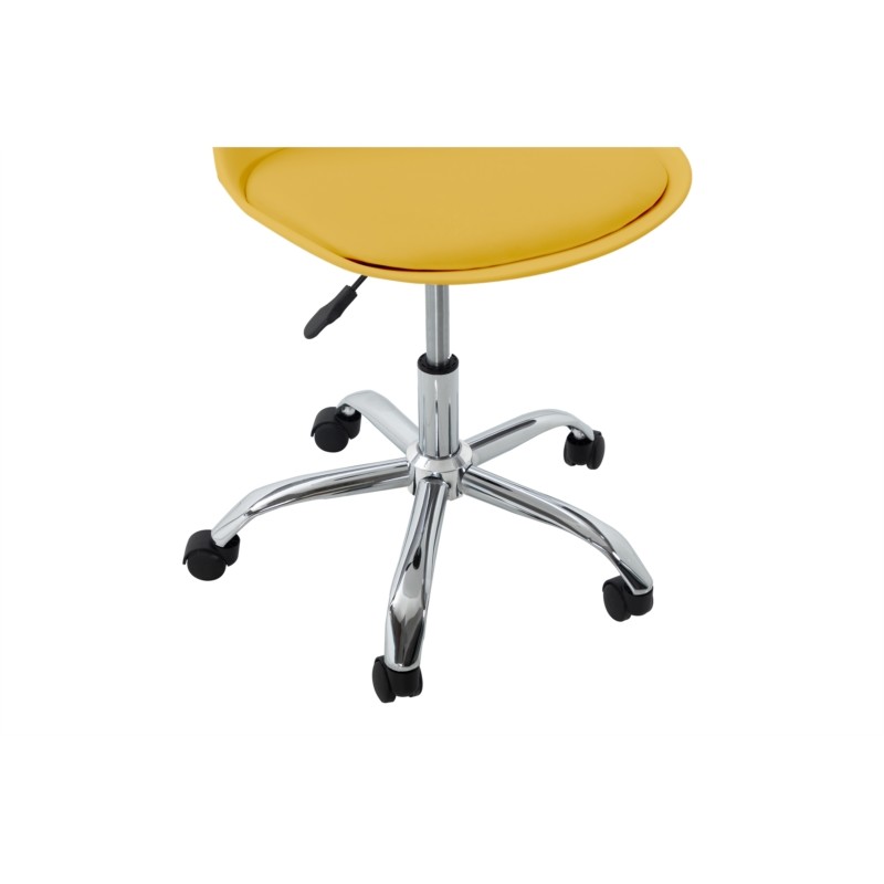 Office chair in polypropylene and imitation TONO (Yellow) - image 57377