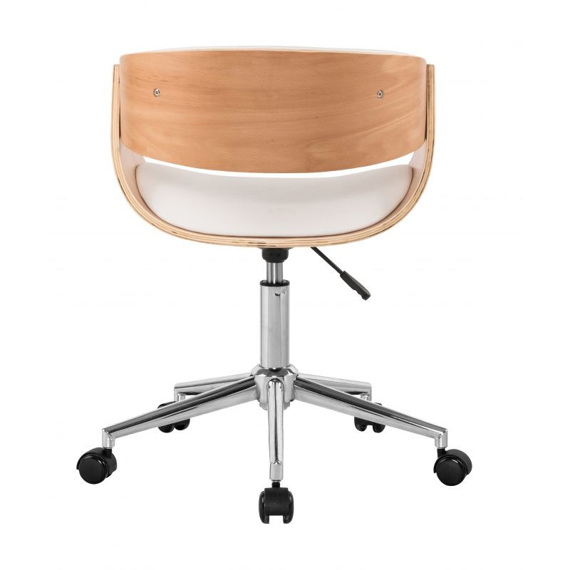 Scandinavian office chair NORDY (White, natural) - image 57387