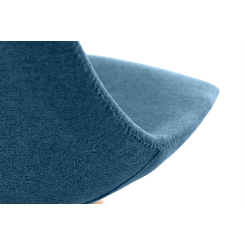 Lot de 2 chaises en tissu avec pieds en hêtre naturel MYRTA (Bleu pétrole) - image 57503