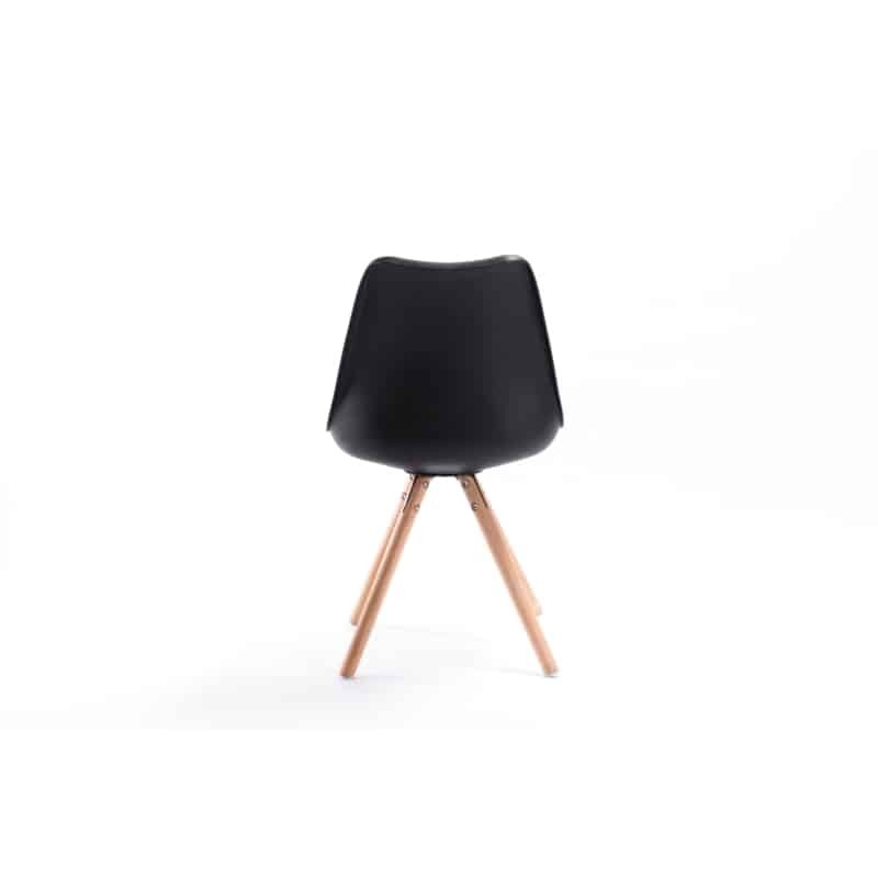 Lot de 2 chaises scandinaves pieds bois clairs SNOOP (Noir) - image 57678