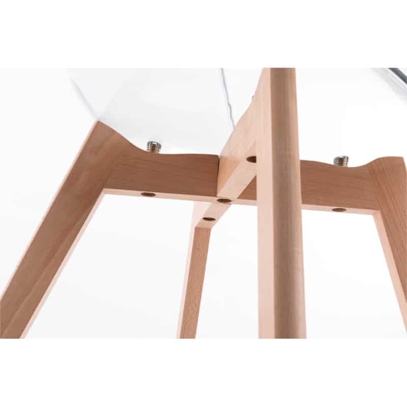 Set di 2 sedie scandinave gambe in legno chiaro SNOOP (Trasparente) - image 57680