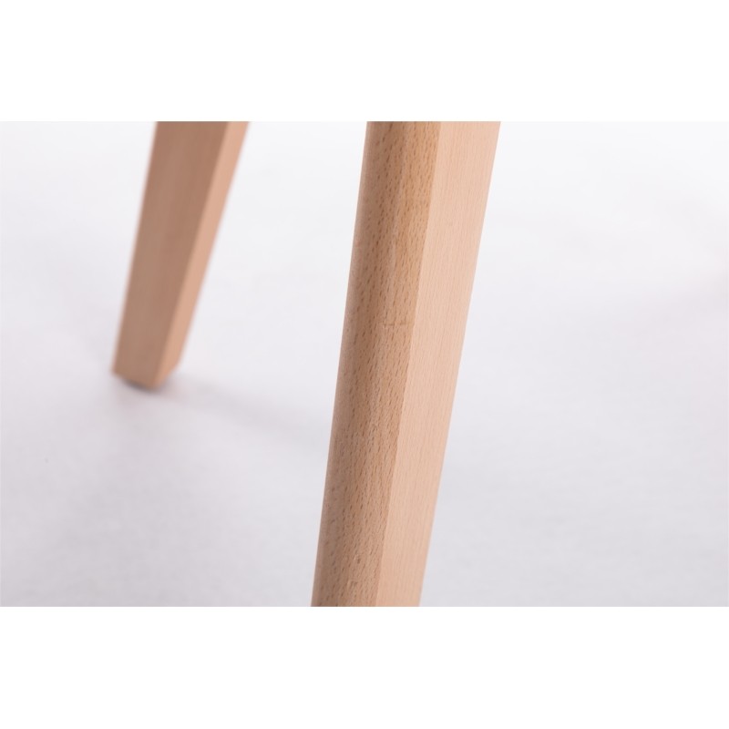Set of 2 Scandinavian chairs light wood legs SIRIUS (White) - image 57708