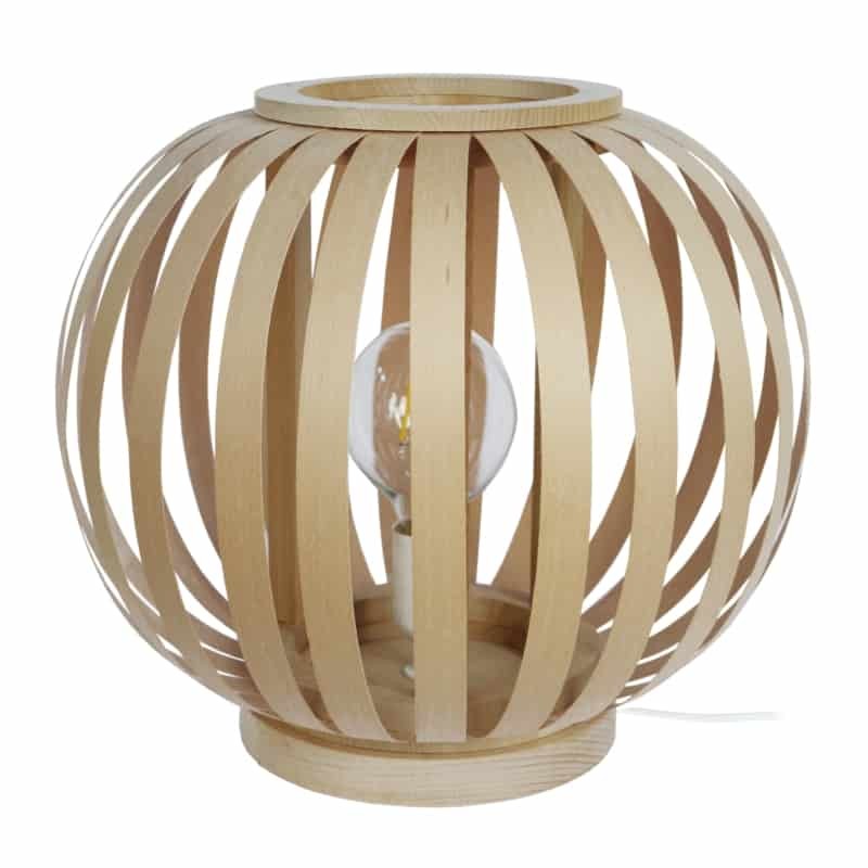 Lámpara de mesa de madera diámetro 40 cm BOK (Natural) - image 57838