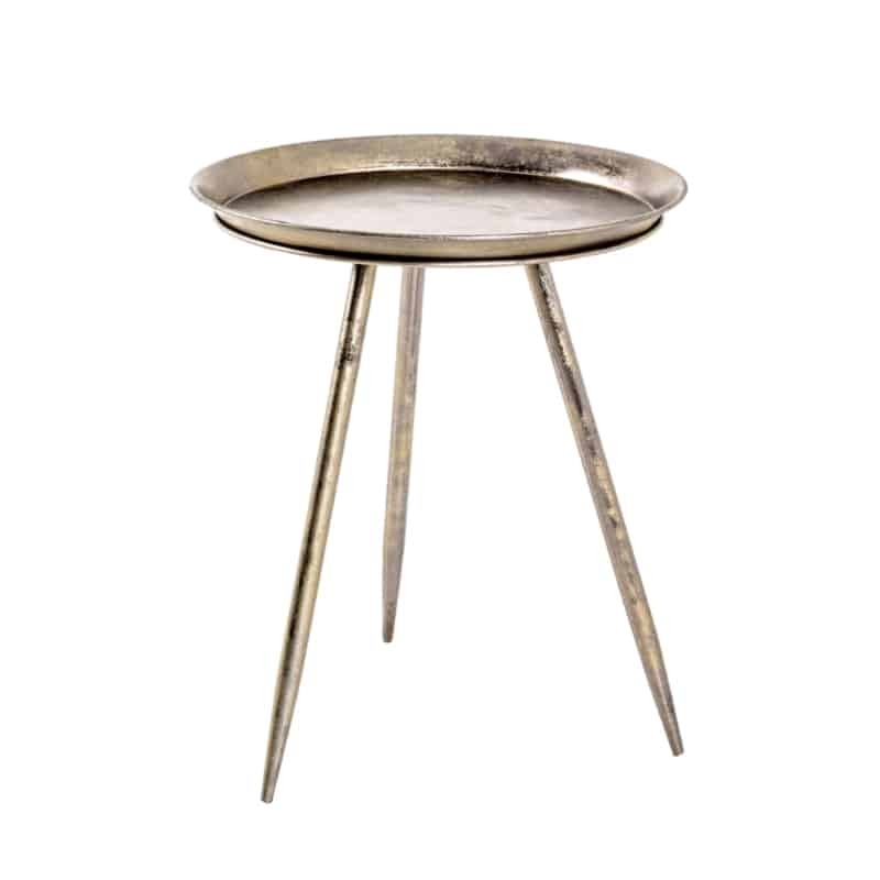 Side table in bronze stained metal 44 cm BRONZ (Bronze)