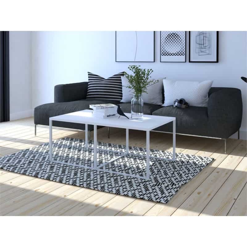 Rectangular coffee table 102x67 cm BARRY (White) - image 57939