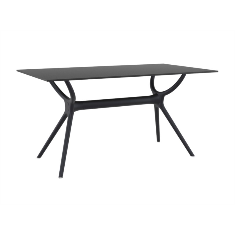 Tisch 140 cm Innen Außen MALTA (Schwarz) - image 57969