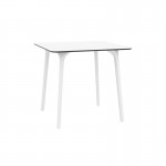Quadratischer Tisch 80 cm Innen Außen MAYLI (Weiß)