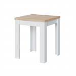 Extendable auxiliary table L67-134xP67cm VESON (White, Oak)